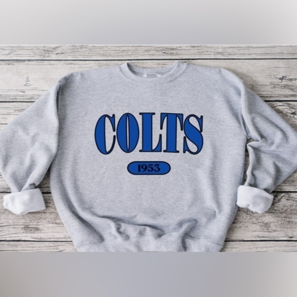 Colts Offset Crewneck